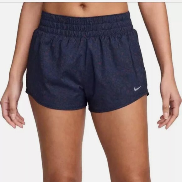 Nike Pants - Nike women's One Dri-Fit Mid-Rise 3" Lined Shorts Size Small MSRP $45 Midnight N